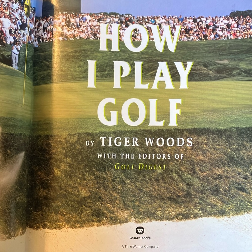 Tiger Woods HOW I PLAY GOLF hardcover book